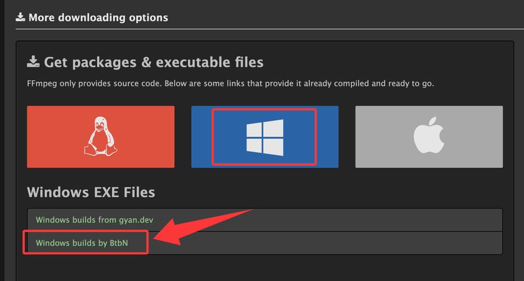FFmpeg Windows 下载